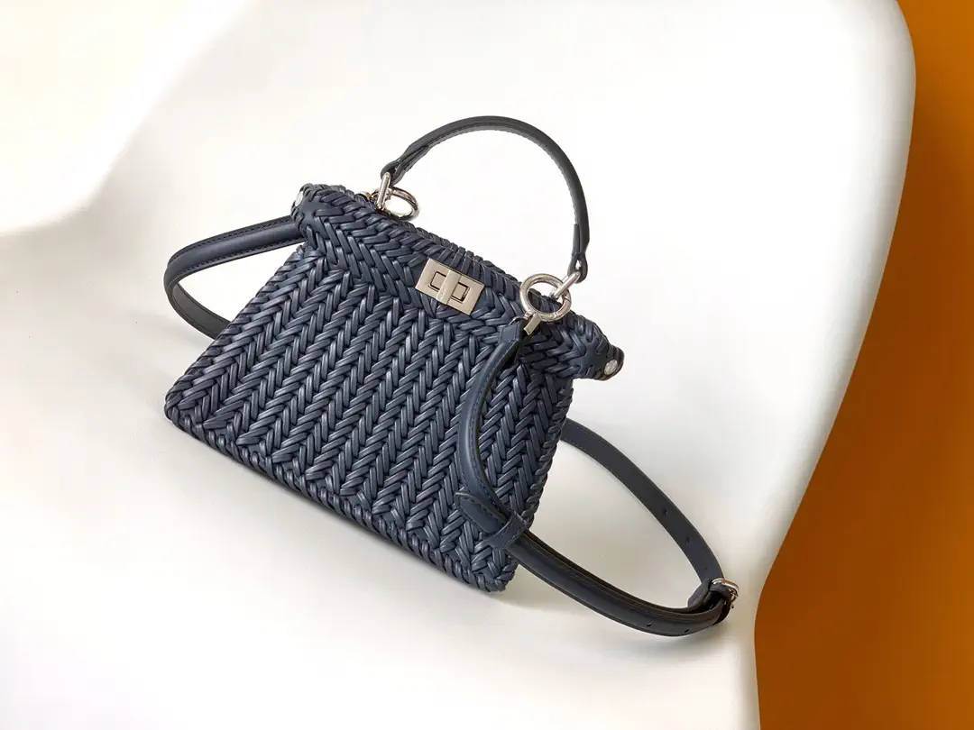 FENDI Woven Mini Top Handle Bag image 1