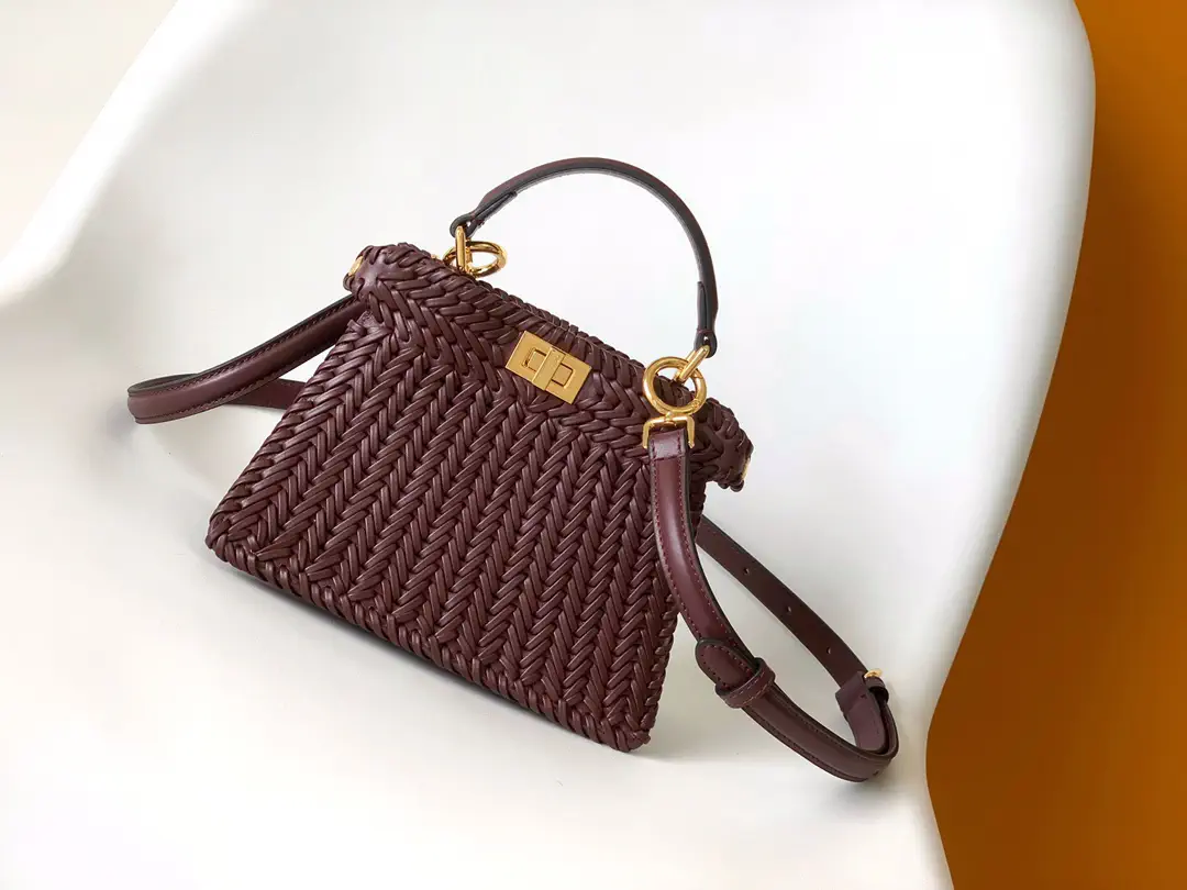 FENDI Woven Mini Top Handle Bag image 1