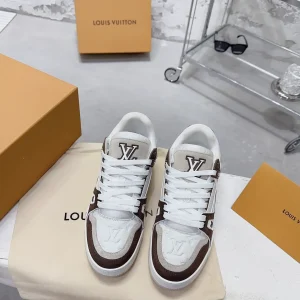 Mocha LV Trainer Sneakers image 1