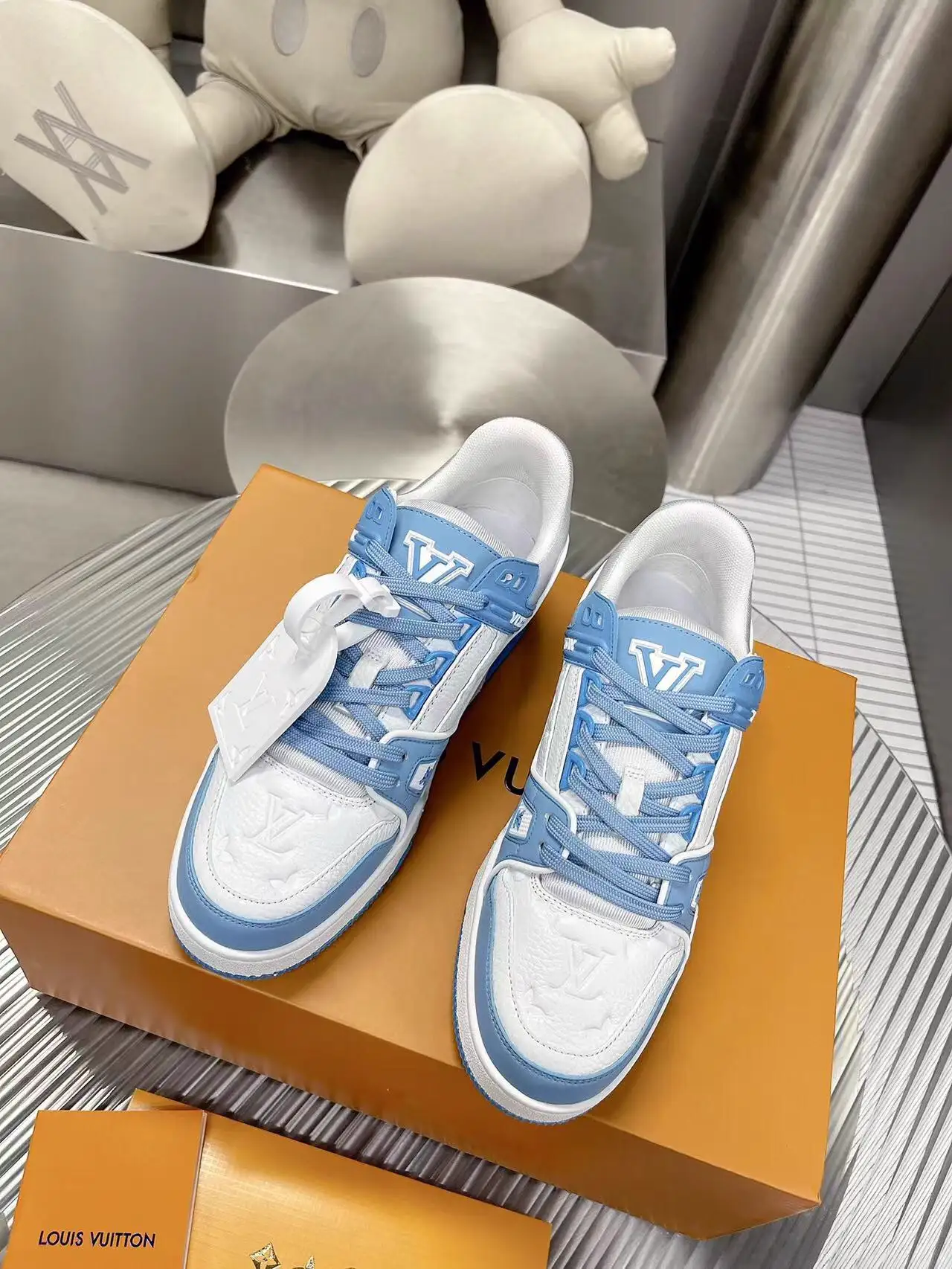 Virgin Abloh Retro Basketball Sneakers image 1