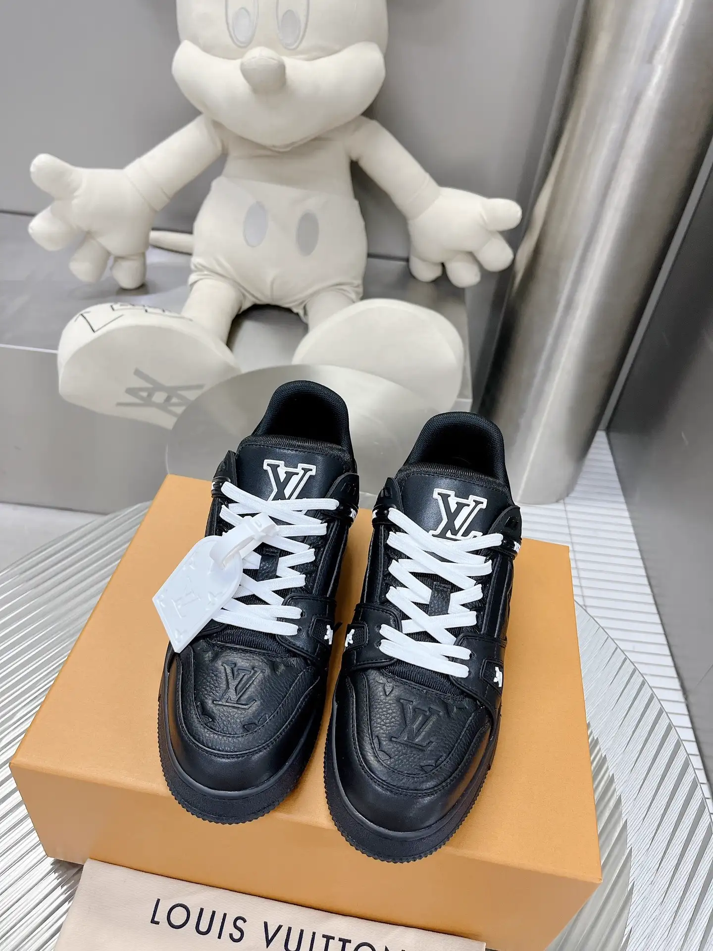 Virgin Abloh Retro Basketball Sneakers image 1