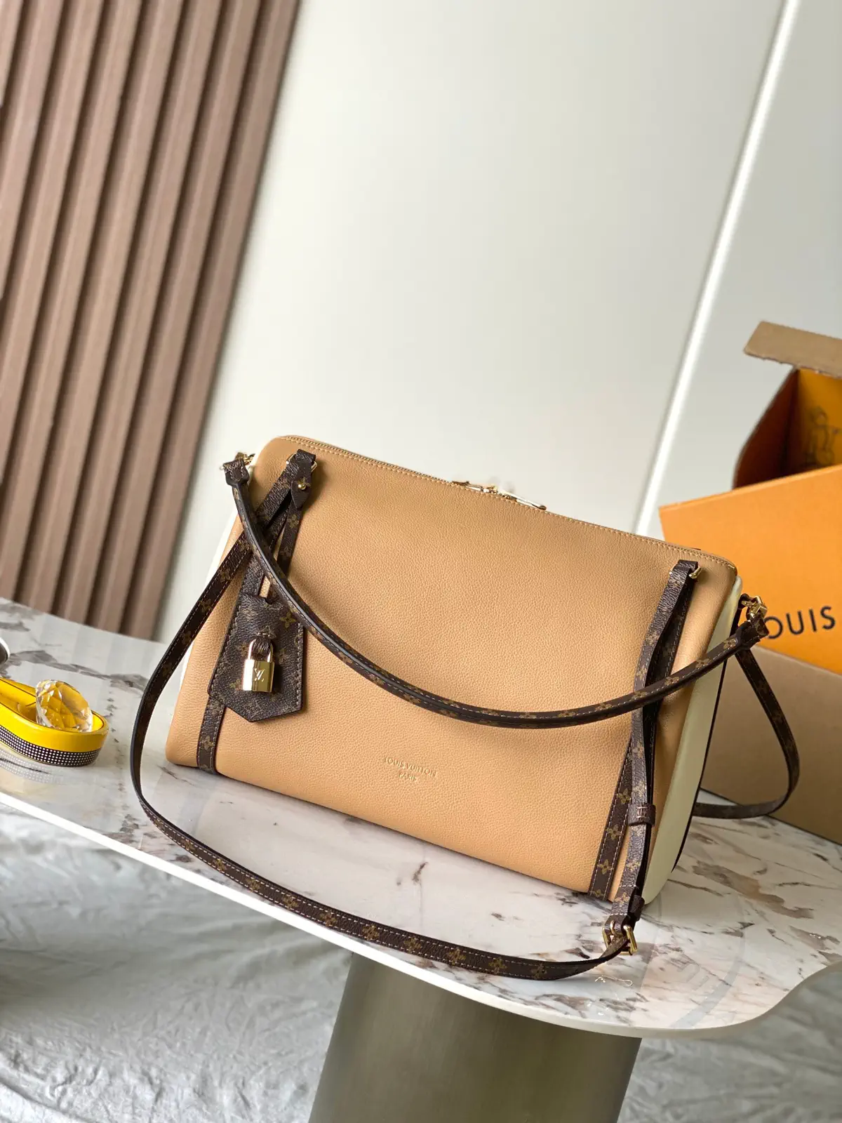 Louis Vuitton Camel Leather Express Medium Bag image 1