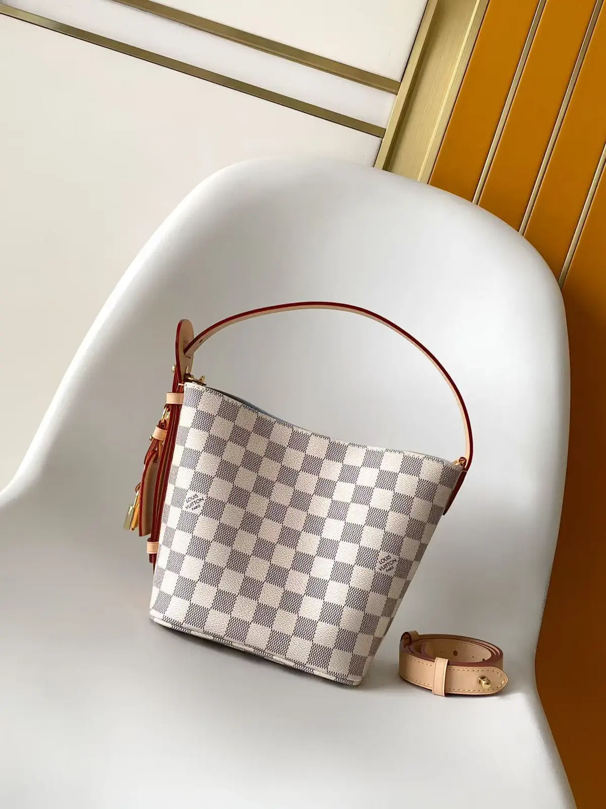 Louis Vuitton Damier Azur Canvas Bucket Bag image 1
