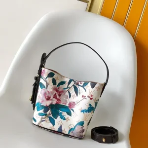 Louis Vuitton Floral Monogram Canvas Bucket Bag image 1