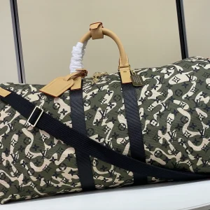 Louis Vuitton Camouflage Monogram Keepall 55 Duffle Bag image 1