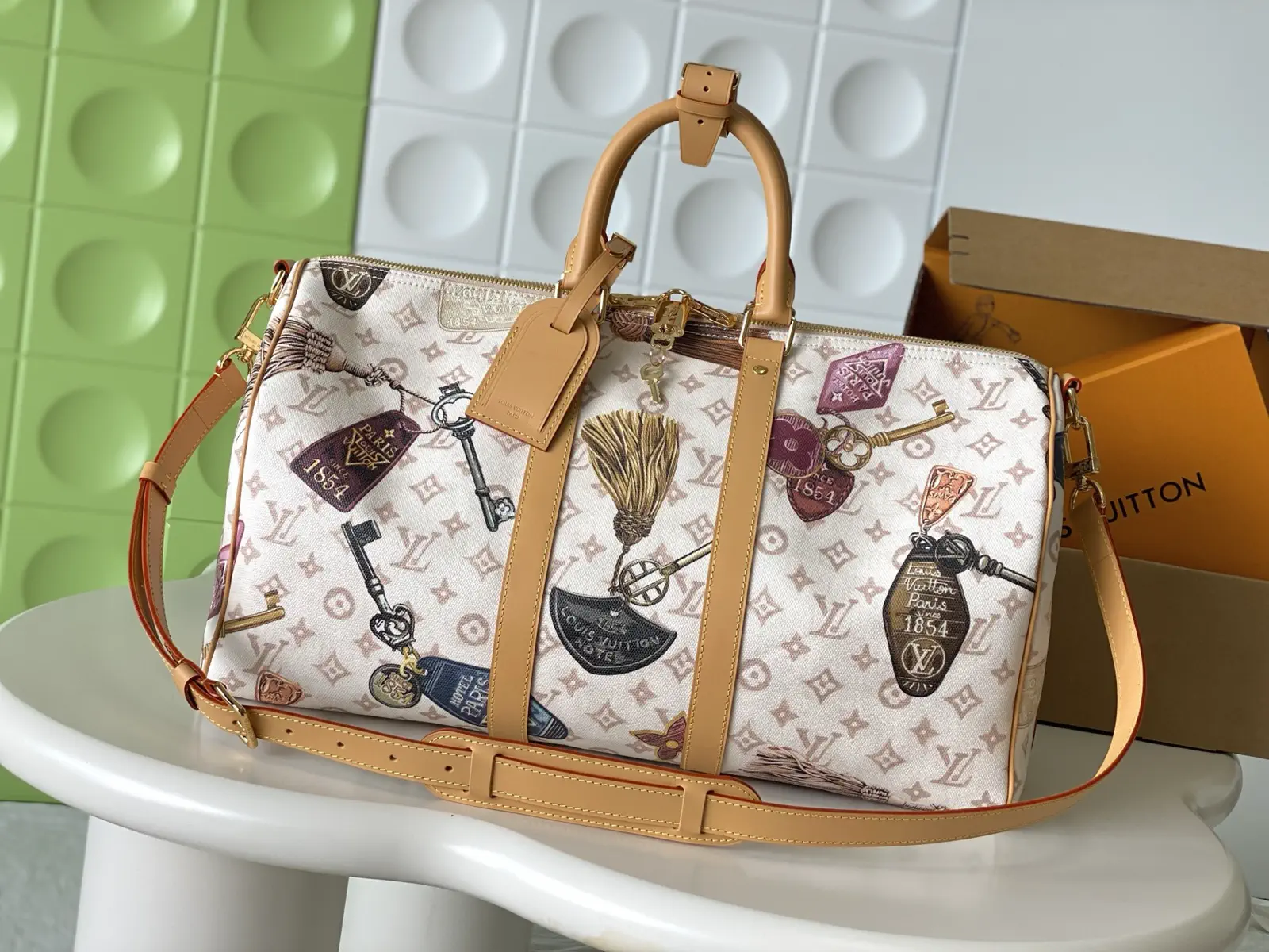 Louis Vuitton Keepall Bandoulière 45 Monogram Duffle Bag image 1