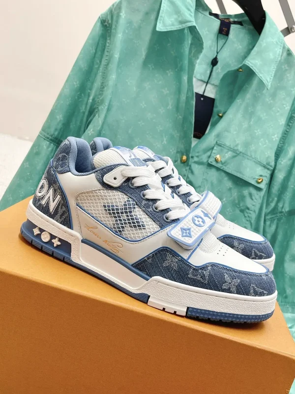 Couples Classic LV Trainer PVC Sneakers image 1
