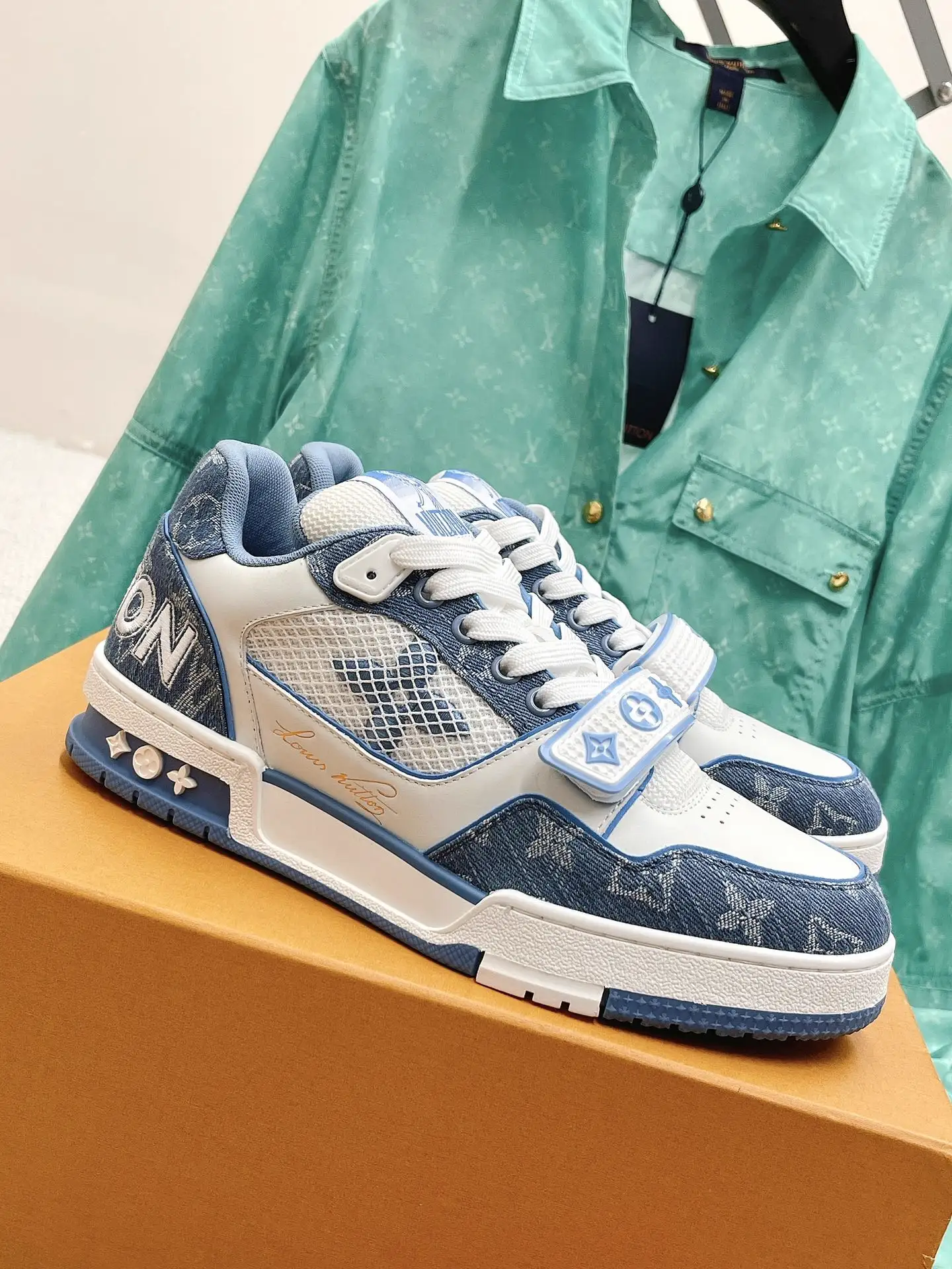 Couples Classic LV Trainer PVC Sneakers image 1