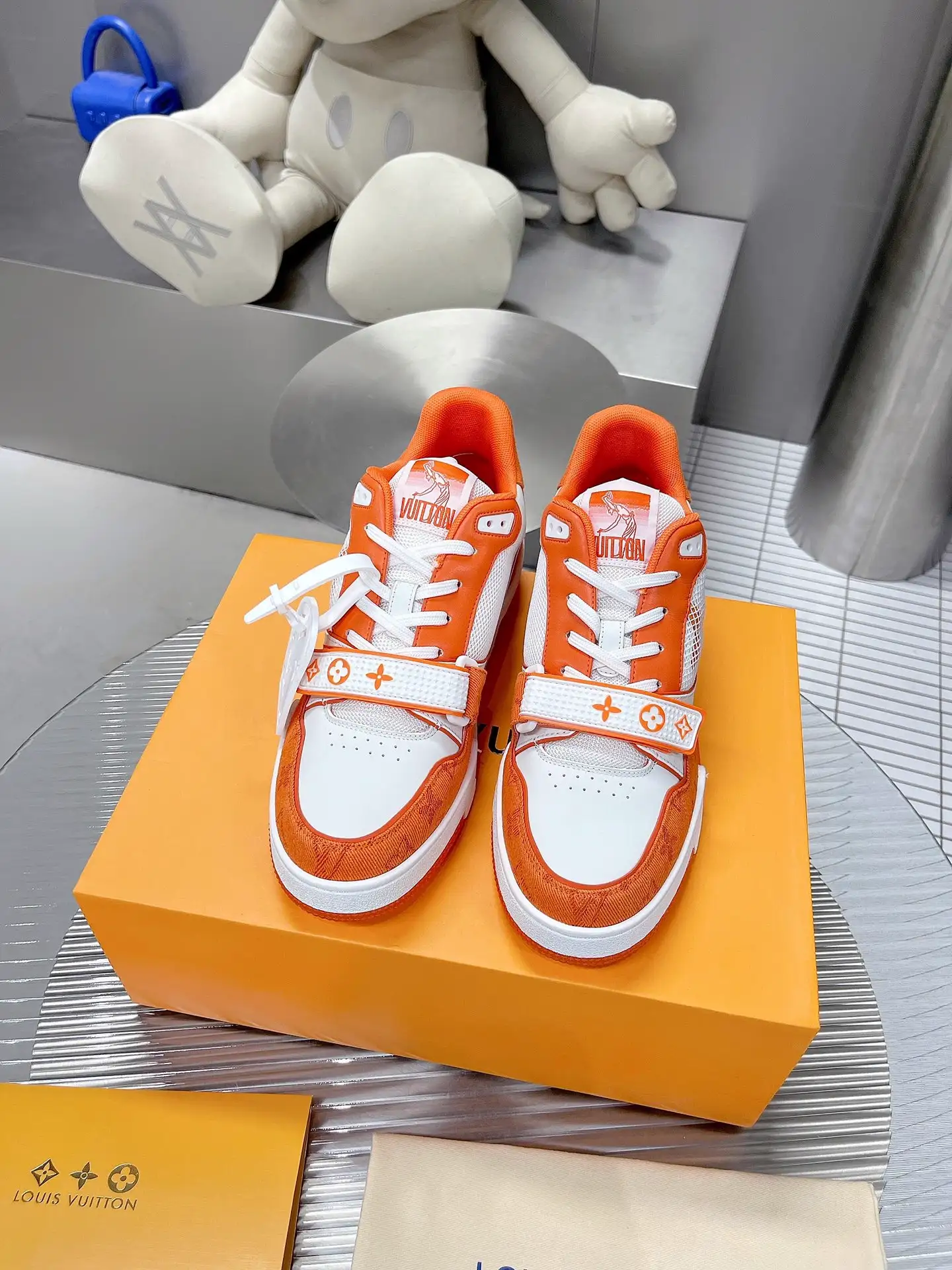 Virgin Abloh Retro Basketball Sneakers image 1