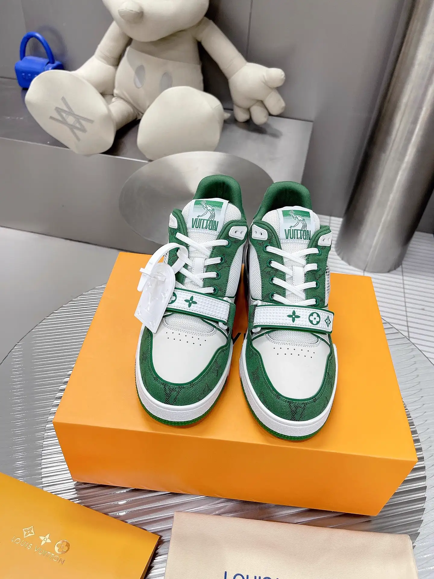 Virgin Abloh Retro Basketball Sneakers image 1