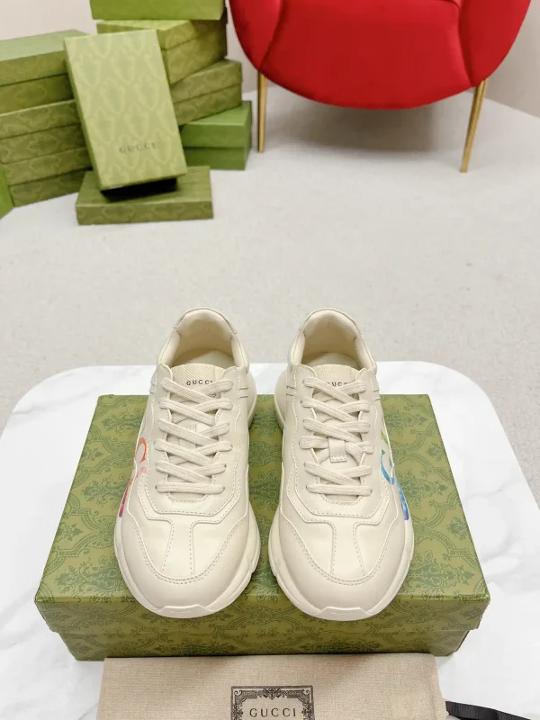 Gucci Rhyton Chunky Sneakers with Colorful Side Print image 1