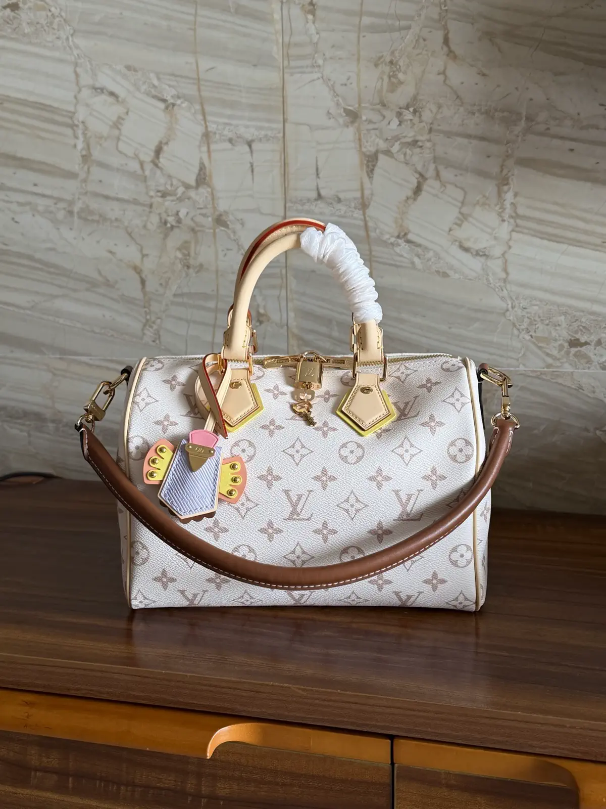 Louis Vuitton Speedy Bandoulière 25 Monogram Dune Top Handle Bag image 1
