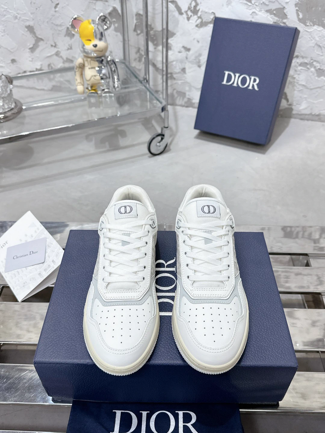 Unisex Monogram Stone Texture Casual Shoes image 1