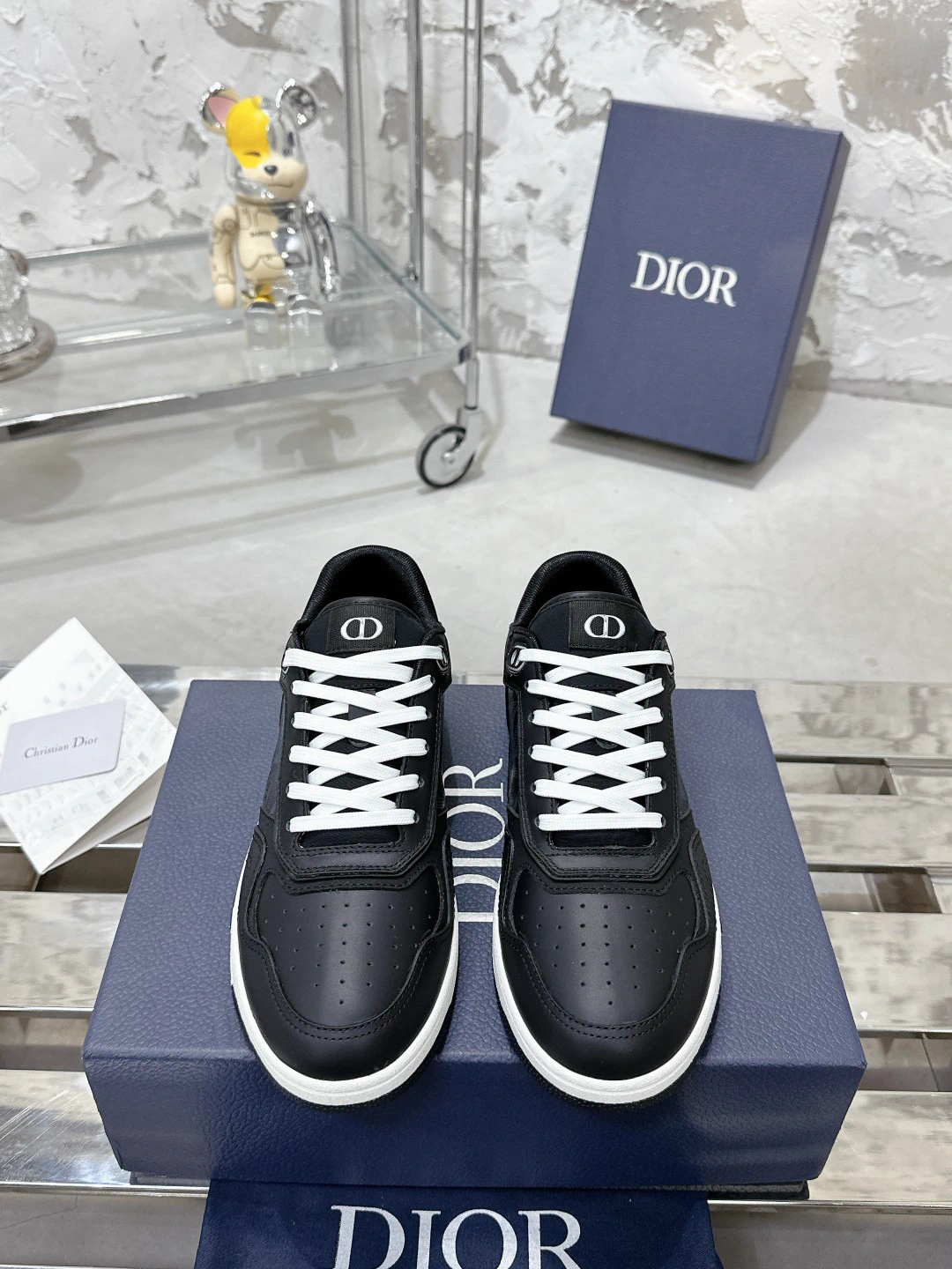 Unisex Monogram Stone Texture Casual Shoes image 1