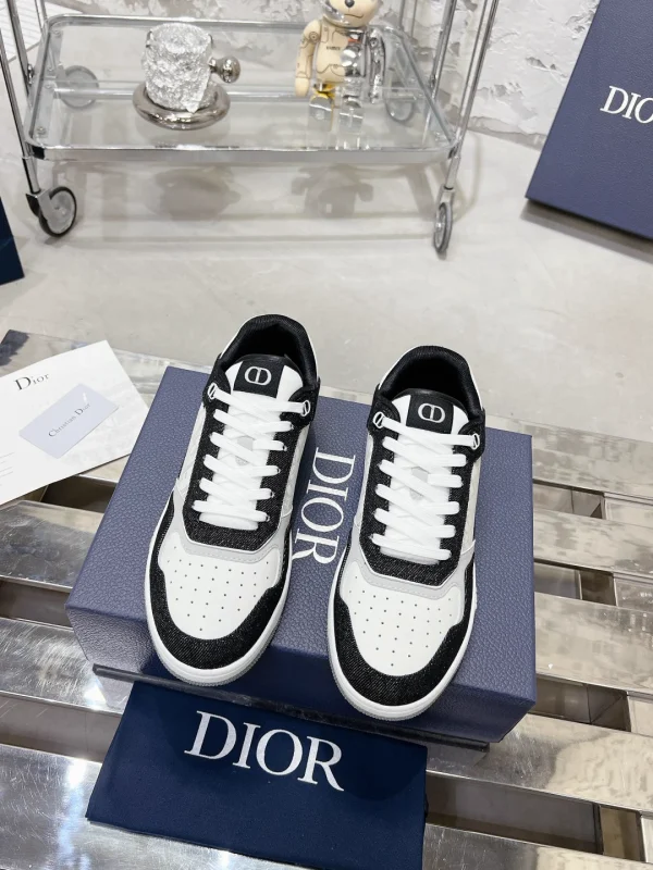 Unisex Denim Monogram Stone Texture Casual Shoes image 1