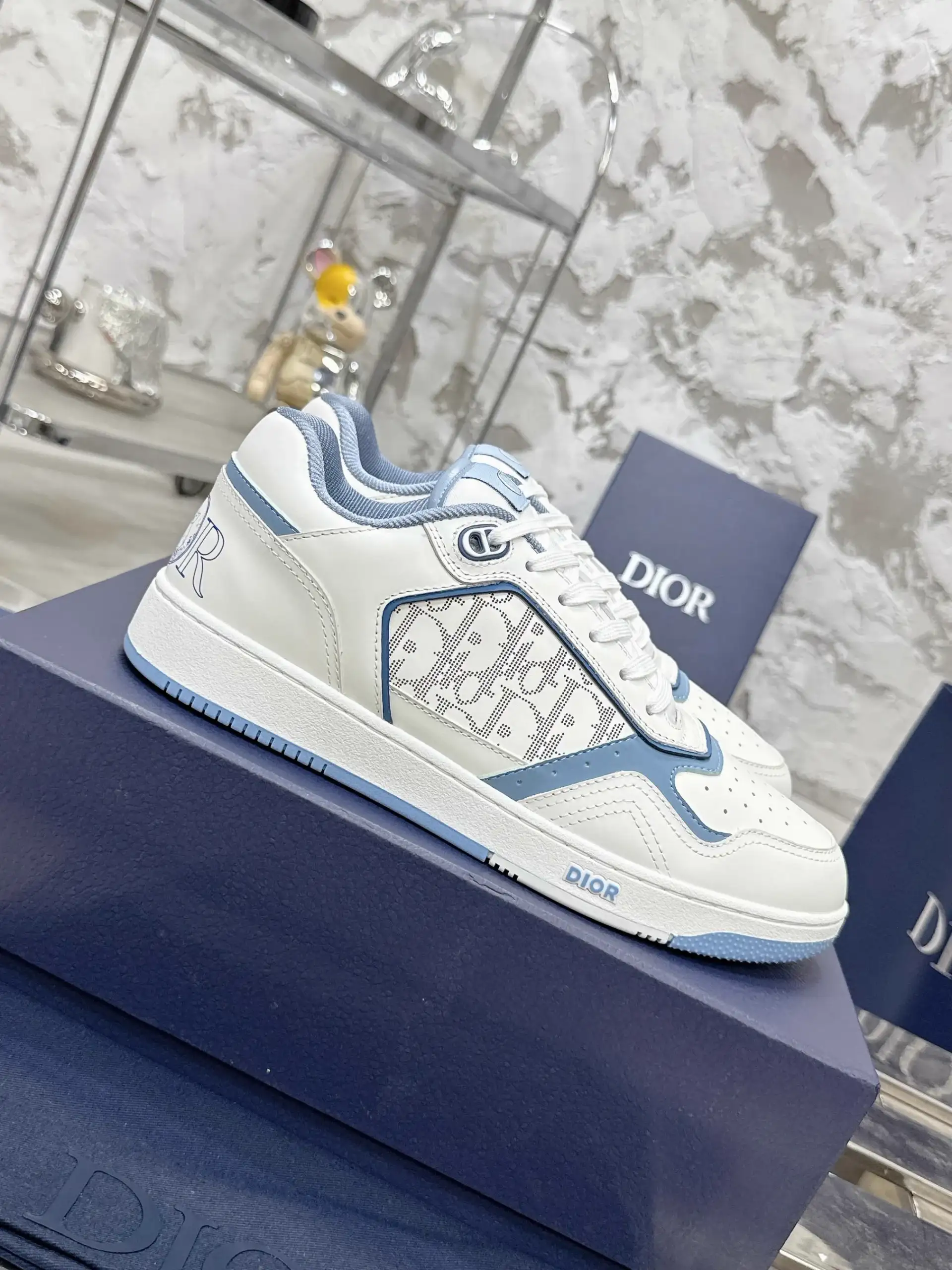 Couple Style Monogram Stone Texture Casual Shoes image 1