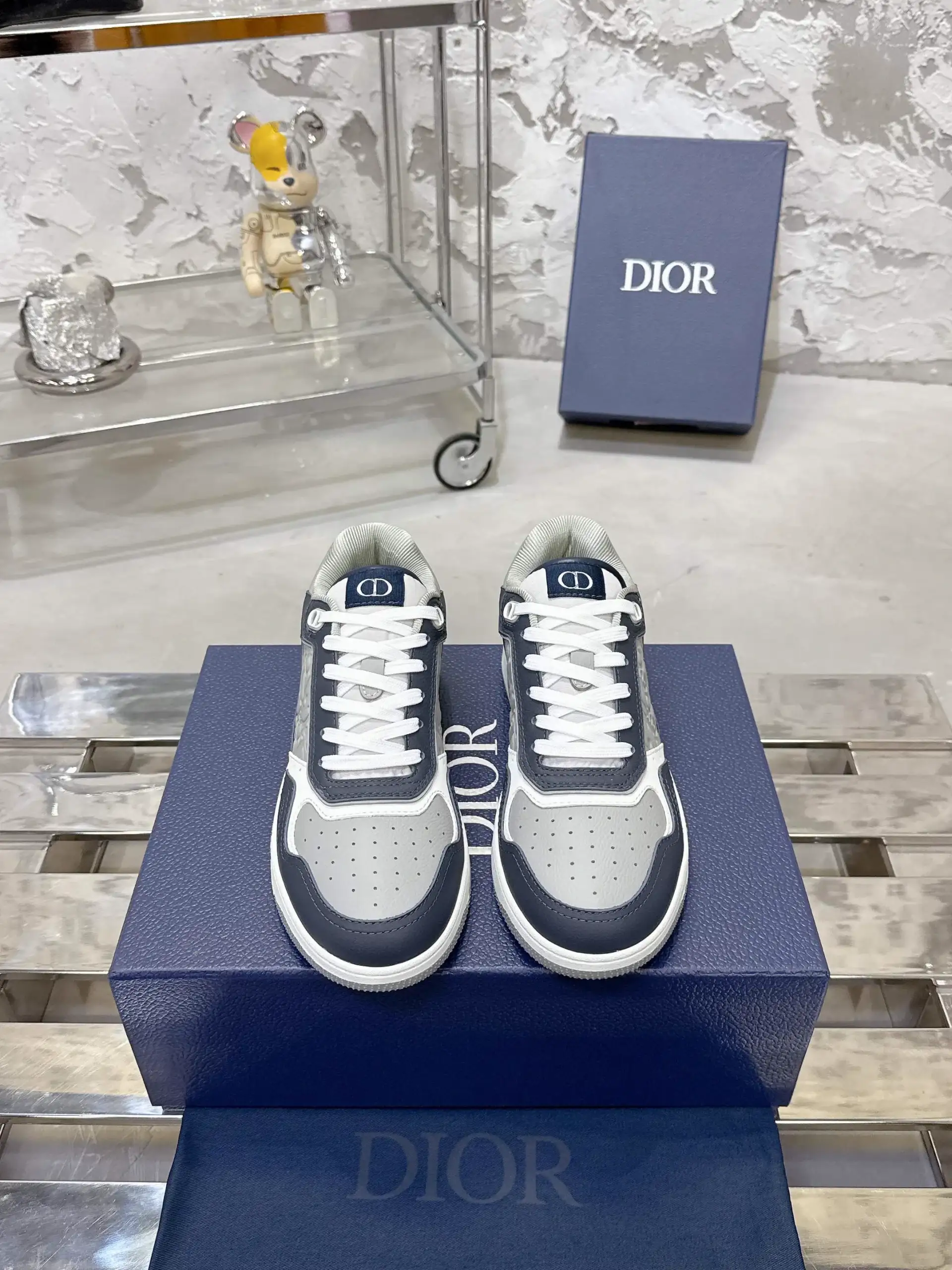 Unisex Monogram Stone Texture Casual Shoes image 1