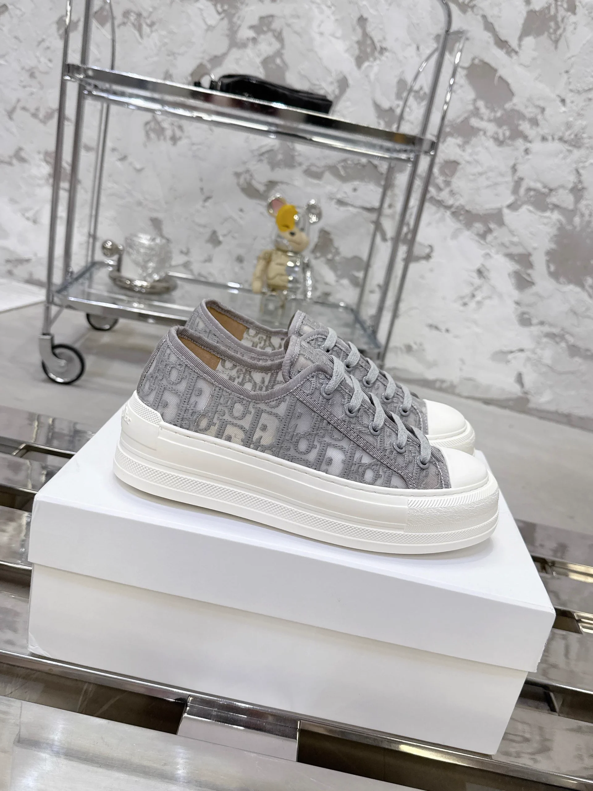 Dior Walkn Series Monogram Embroidery Shoes image 1