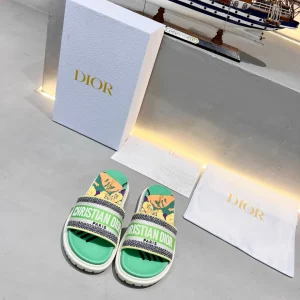 DIOR Early Spring Jacquard Embroidery Platform Slippers image 1