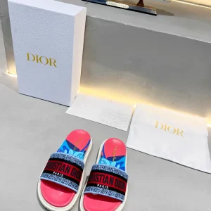 Dior Early Spring Jacquard Embroidered Platform Shoes image 1