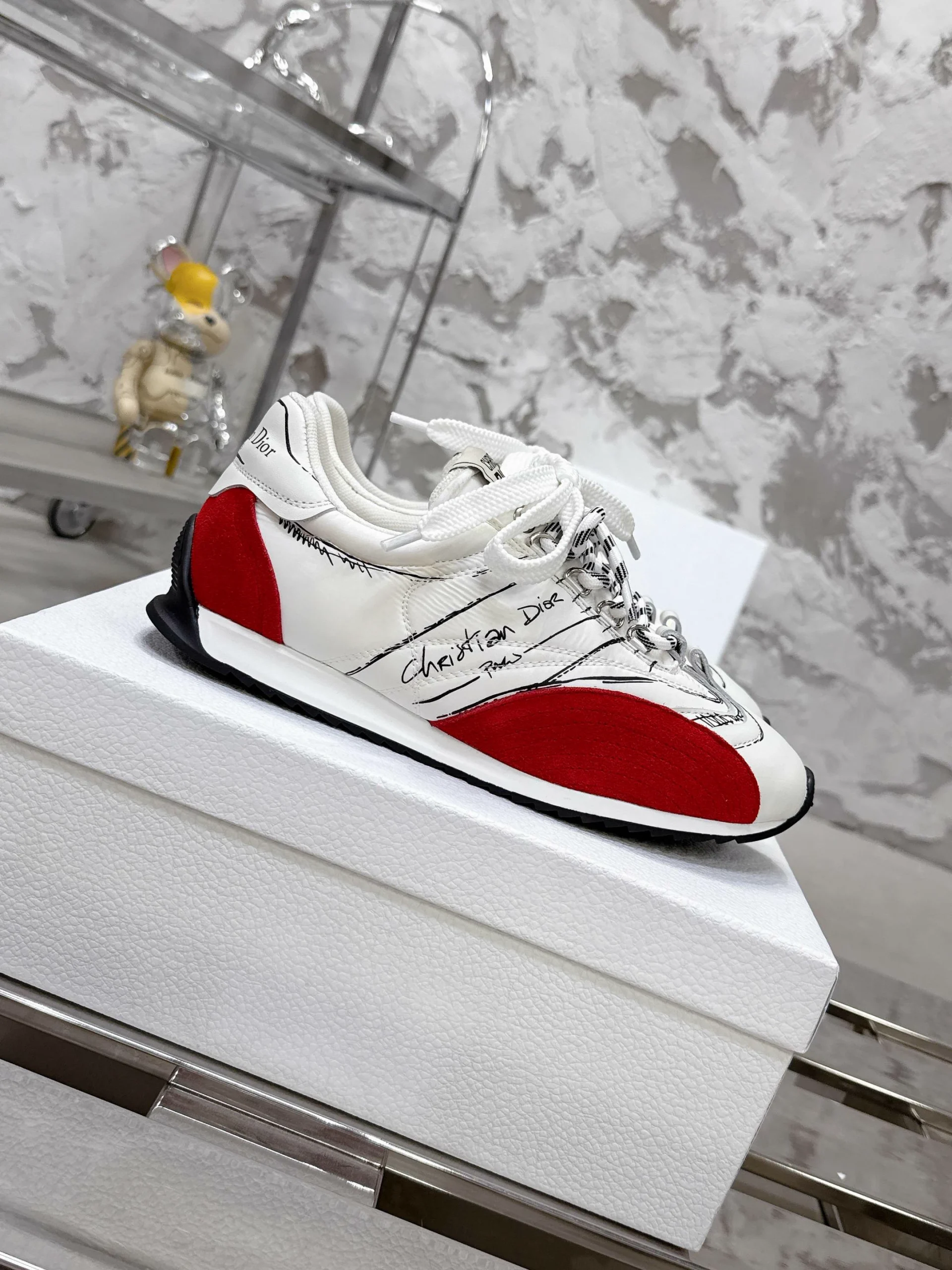 D-Sketch Series Graffiti German Army Trainers Casual Sneakers image 1