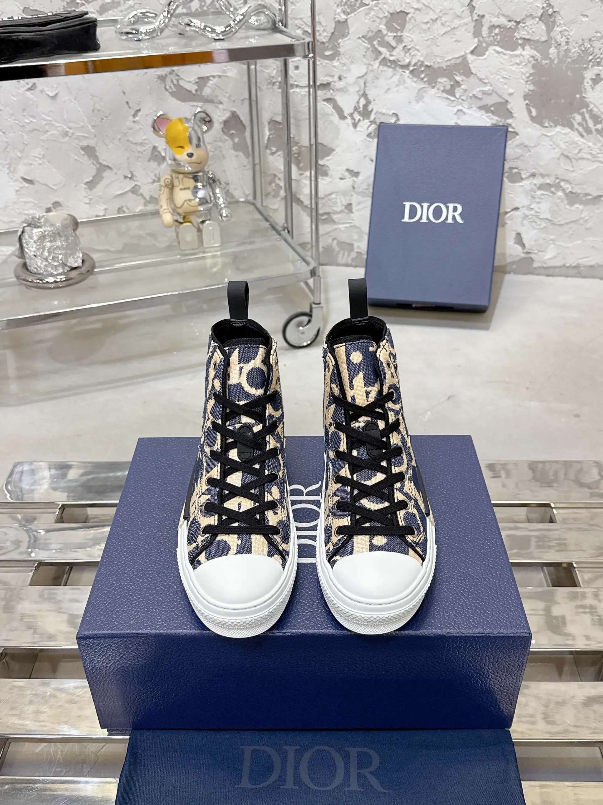 Dior B23 Classic Series High-top and Low-top Sneakers image 1