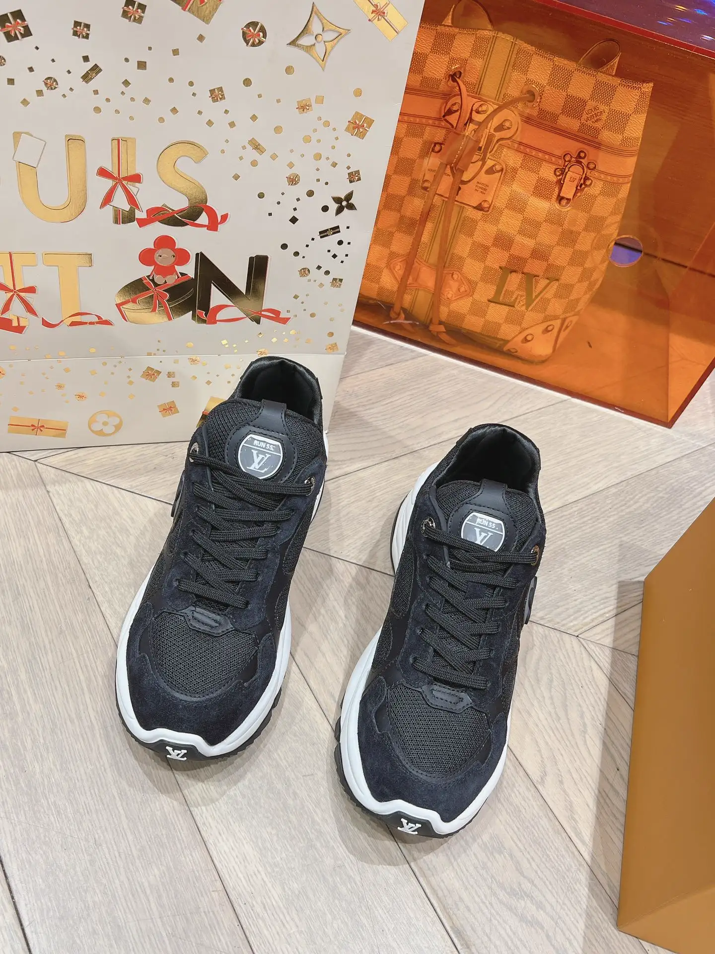 LV 2024 Run55 Sneakers with 5cm Hidden Heel image 1