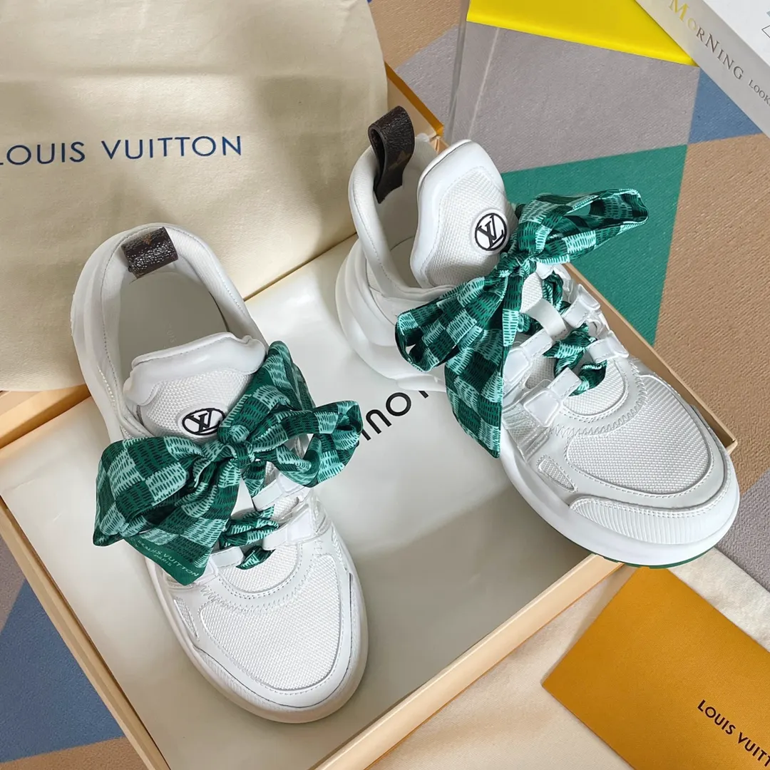 Archlight Sneakers with Ribbon Laces Snow White Colorway image 1
