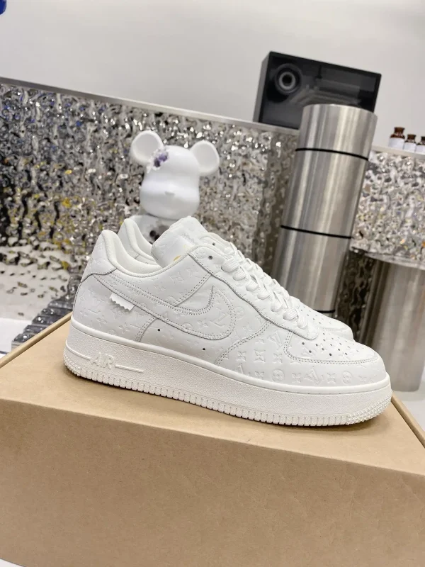 Louis Vuitton x Air Force 1 Brown Fashion Sneakers image 1