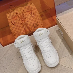 LV & Nike Co-branded High-top Casual Sneakers image 1