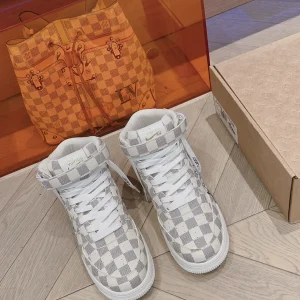LV & Nike Co-branded High-top Casual Sneakers image 1
