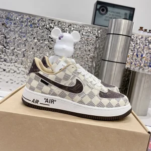 Louis Vuitton x Air Force 1 Brown Board Shoes image 1