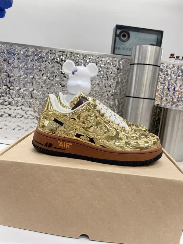 Louis Vuitton x Air Force 1 Brown Board Shoes image 1