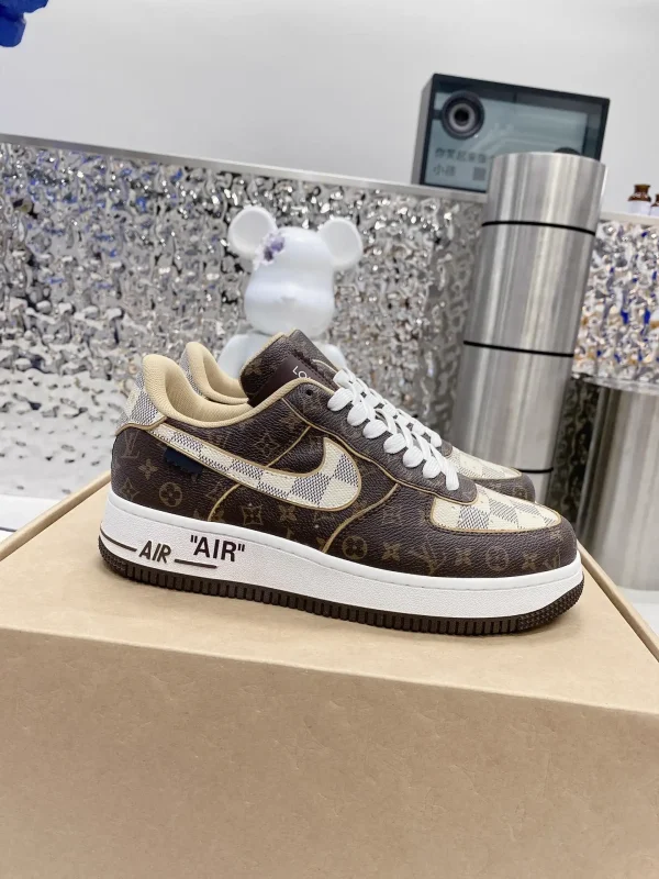 Louis Vuitton x Air Force 1 Brown Board Shoes image 1