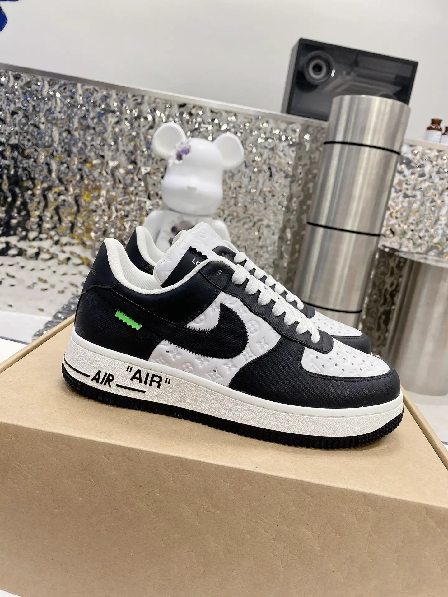 Louis Vuitton x Air Force 1 Brown Board Shoes image 1