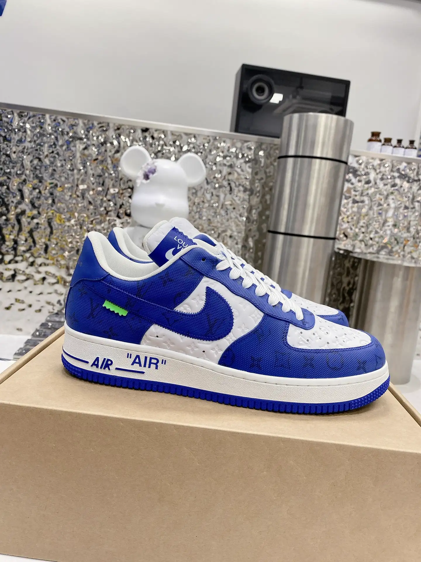 Louis Vuitton x Air Force 1 Brown Board Shoes image 1