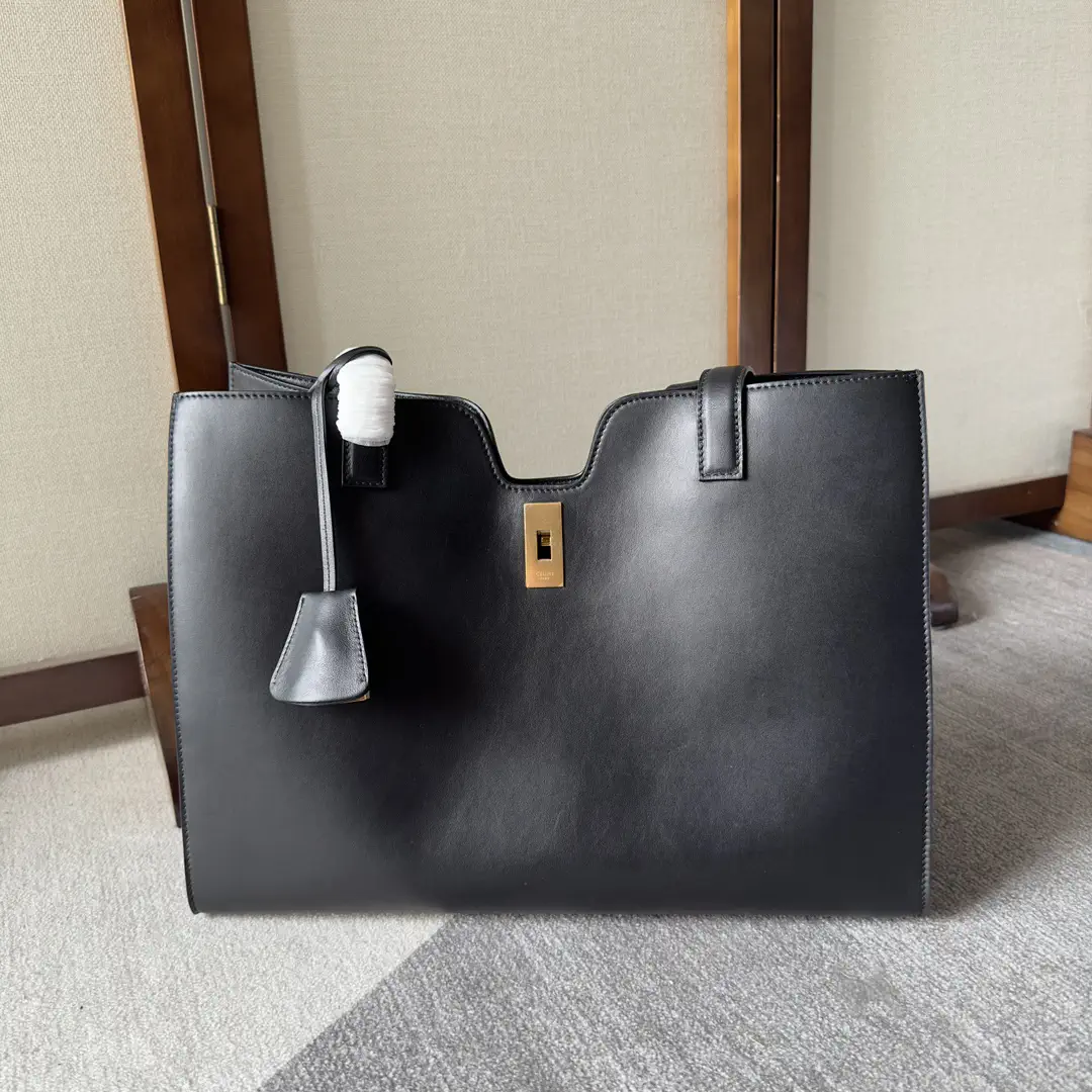 CELINE Black Cabas 16 Tote Bag image 1