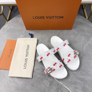 LV 2025 Spring Summer Slides with Adjustable Buckle Strap image 1