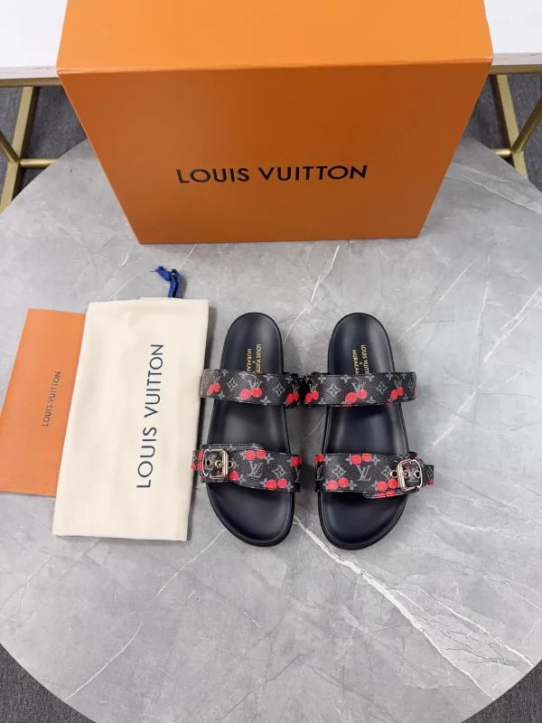 LV 2025 Spring Summer New Slippers with Adjustable Buckle image 1