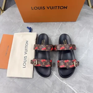 LV 2025 Spring Summer New Slippers with Adjustable Buckle image 1