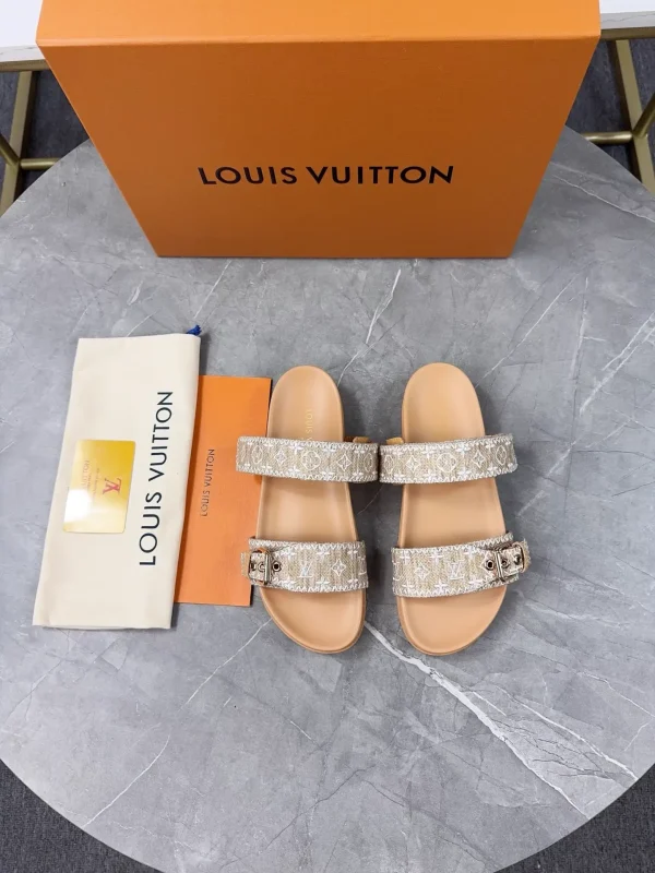 LV 2025 Spring Summer Slippers with Adjustable Buckle image 1
