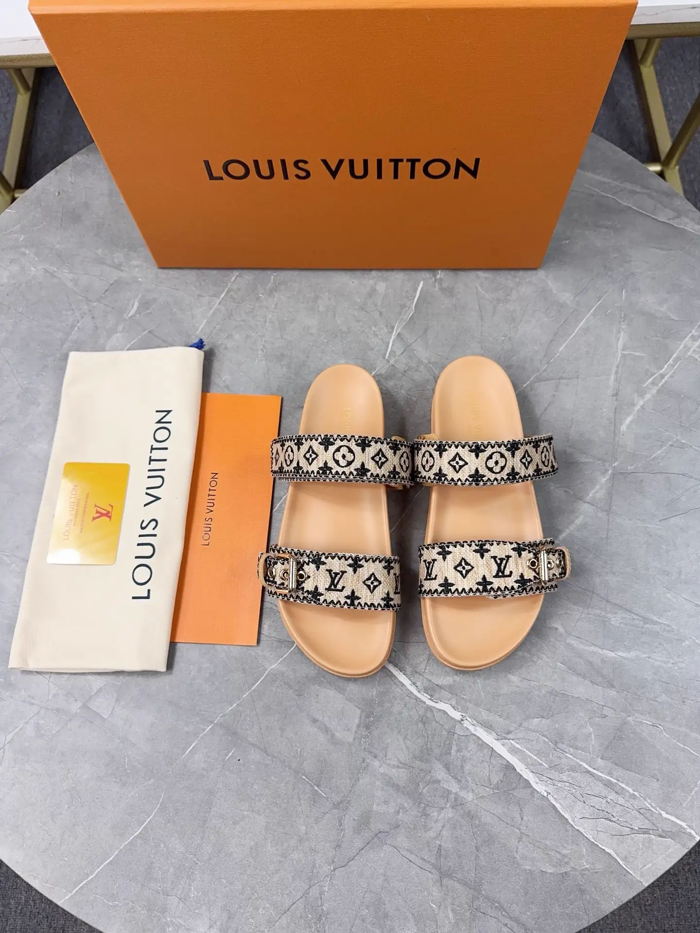 LV 2025 Spring Summer Slippers with Adjustable Buckle image 1