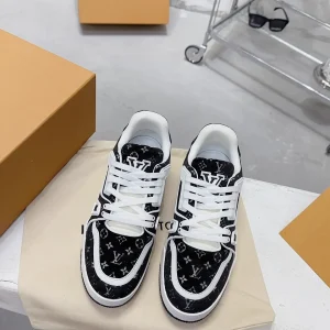 LV Trainer Sneakers in Black image 1