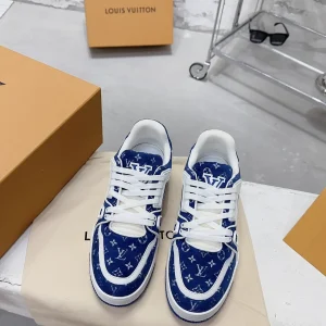 Deep Blue LV Trainer Sneaker Design image 1