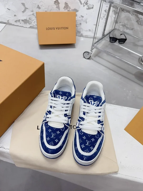 Deep Blue LV Trainer Sneaker Design image 1