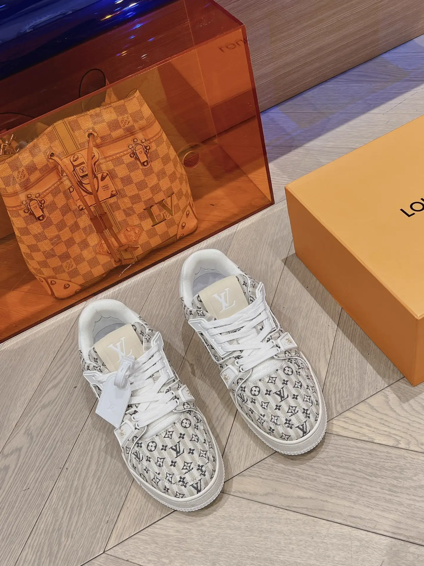 LV Trainer PVC Sneakers - Couple Style image 1