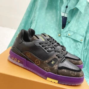 Top Quality 360 Couple Style Classic LV Trainer PVC Sports Shoes image 1