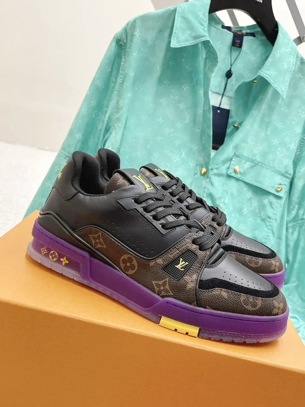 Top Quality 360 Couple Style Classic LV Trainer PVC Sports Shoes image 1