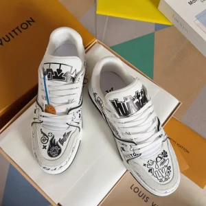 Louis Vuitton 2024 SS LV Trainer Basketball Casual Shoes image 1
