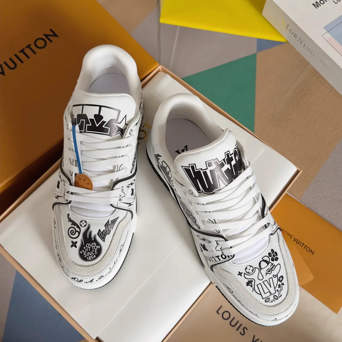 Louis Vuitton 2024 SS LV Trainer Basketball Casual Shoes image 1